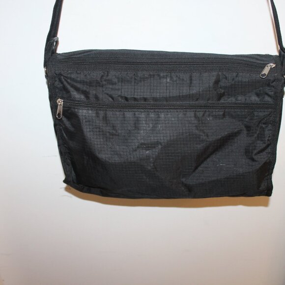 Vintage Over the Should Canvas Bag - Black - Picture 7 of 9
